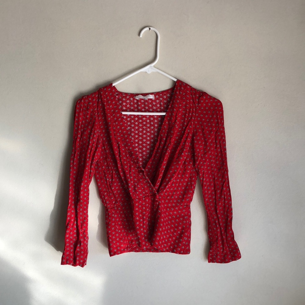 Urban Outfitters Cooperative XS flower blouse